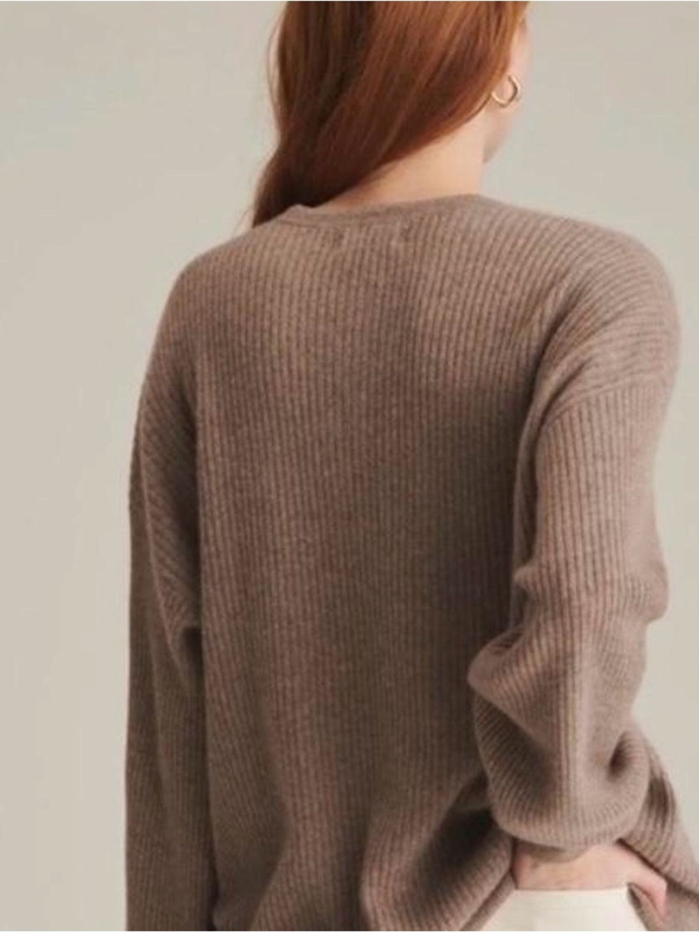 NAADAM Recycled Cashmere Ribbed Henley - Picture 2 of 5